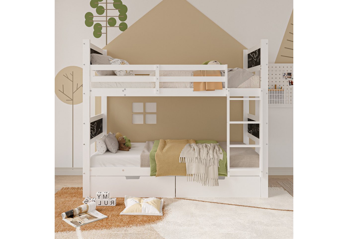 Furnishings Home Etagenbett Kinderbett Hochbett Stauraumbett (geeignet für günstig online kaufen