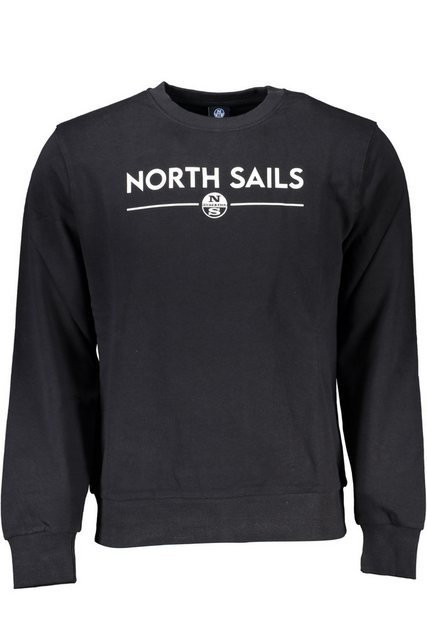 North Sails Sweatshirt Schwarzes Herren-Sweatshirt ohne Reißverschluss günstig online kaufen