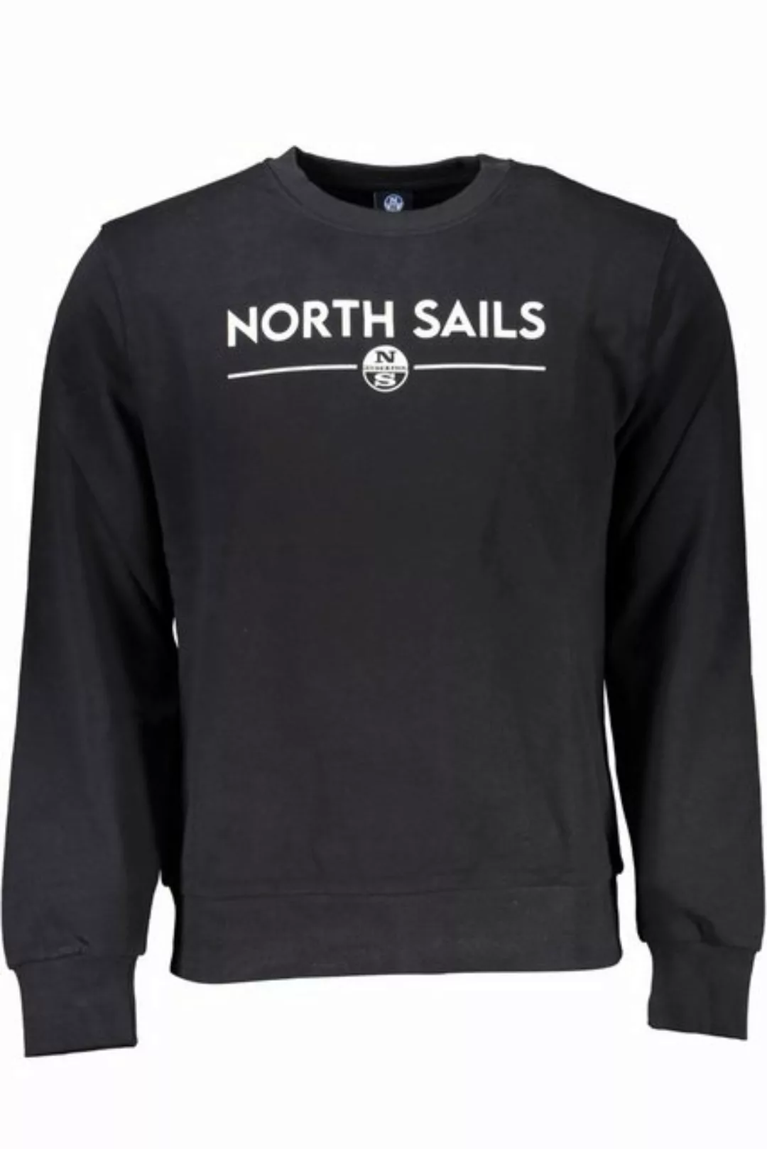 North Sails Sweatshirt Schwarzes Herren-Sweatshirt ohne Reißverschluss günstig online kaufen