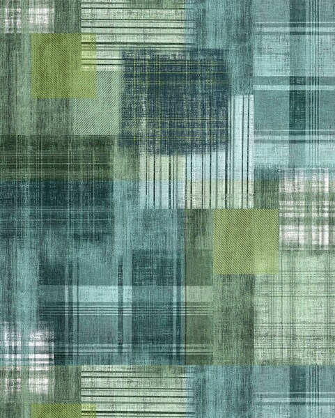 Komar Vliestapete »Digitaldruck Vlies - Patchy Plaid - Größe 200 x 250 cm«, günstig online kaufen