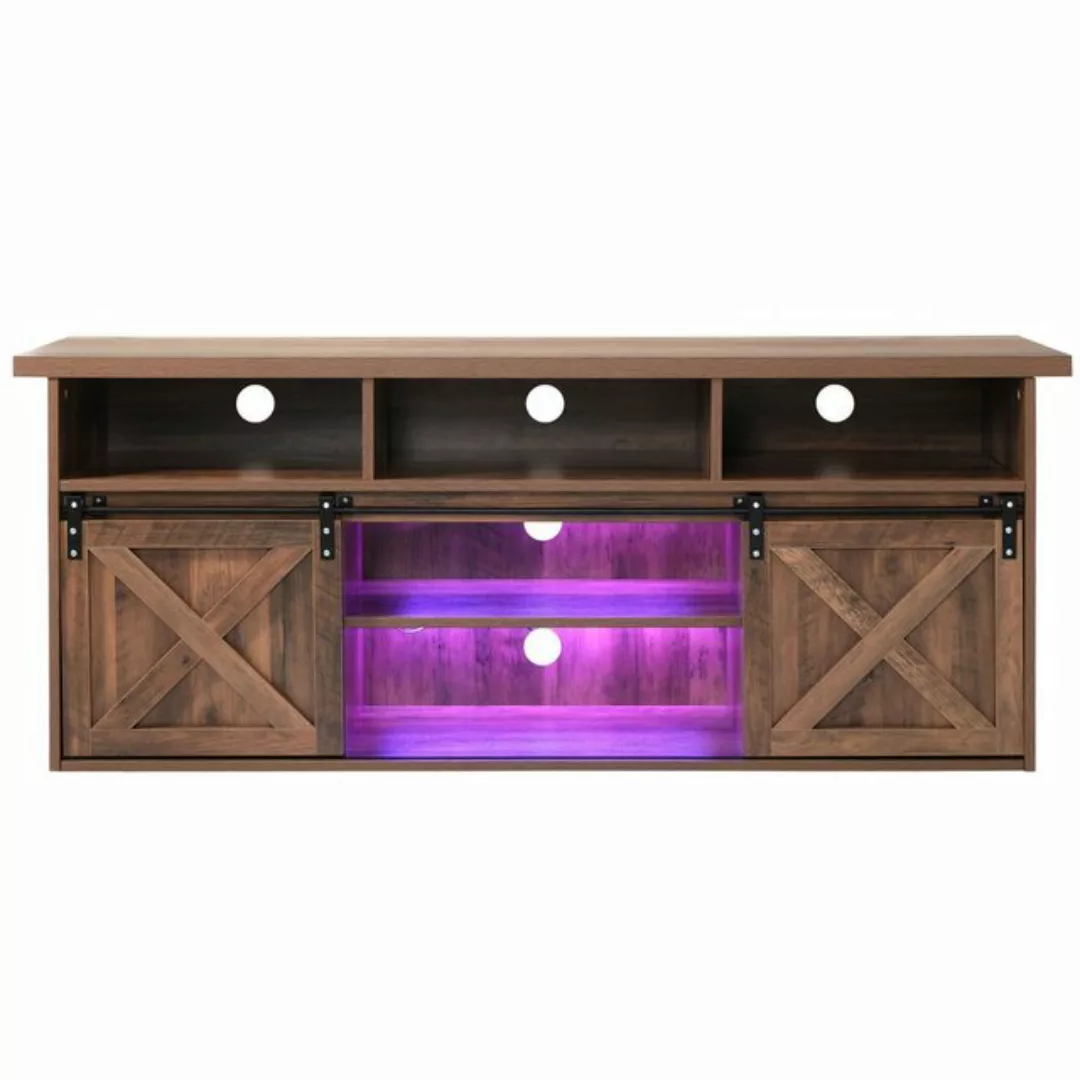 Odikalo TV-Schrank TV-Board Sideboard 2 Schiebetüren 9 Stauraum und 16 Farb günstig online kaufen