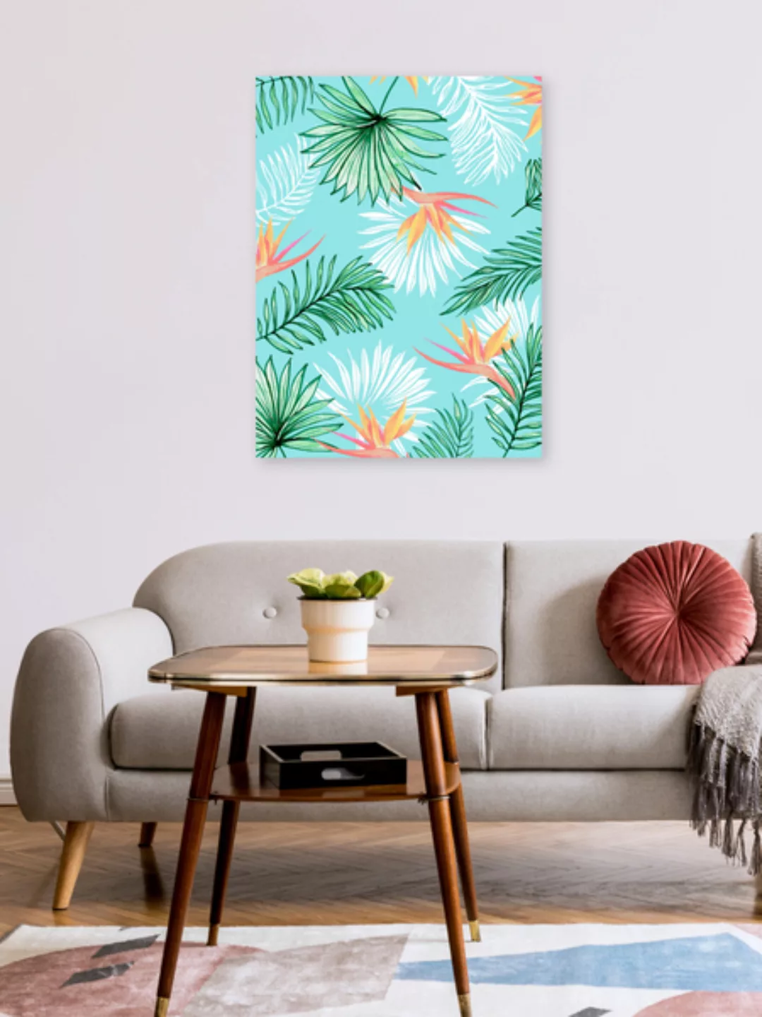 Poster / Leinwandbild - Tropic Palm günstig online kaufen