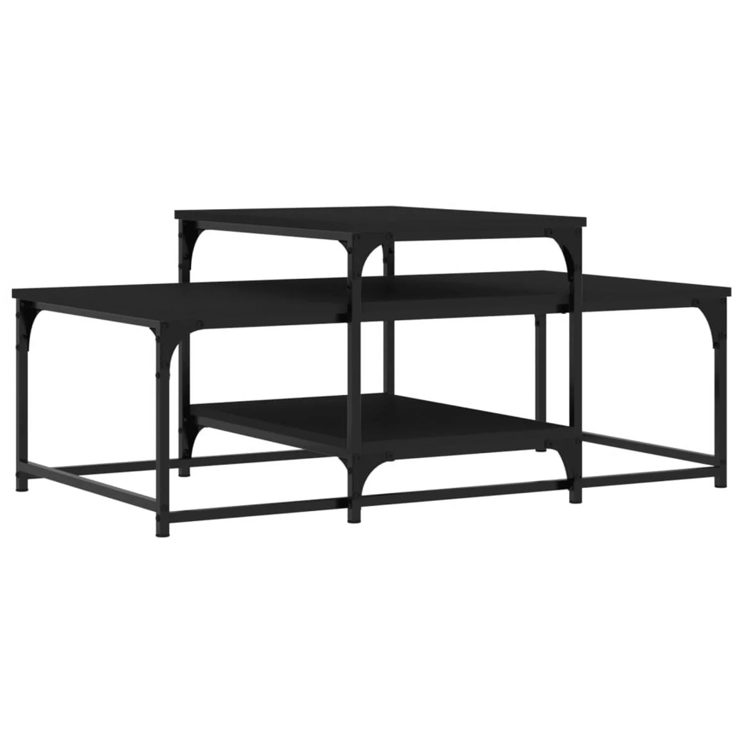 vidaXL Couchtisch Schwarz 102x60x45 cm Holzwerkstoff günstig online kaufen