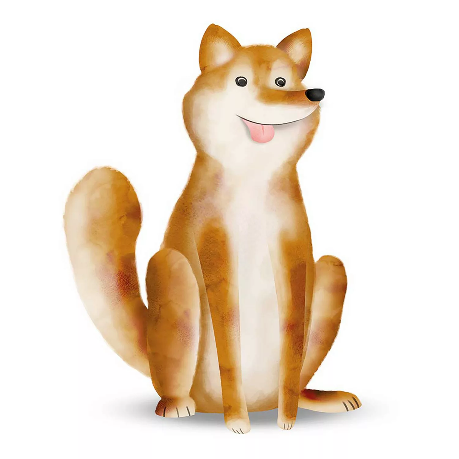 KOMAR Wandbild - Cute Animal Dog - Größe: 50 x 70 cm mehrfarbig Gr. one siz günstig online kaufen