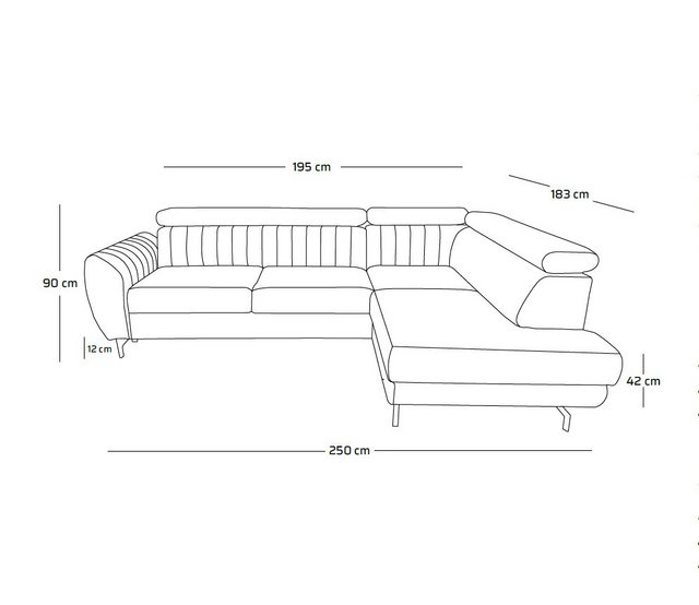 NEXT COLLECTION Ecksofa Spectre-L günstig online kaufen