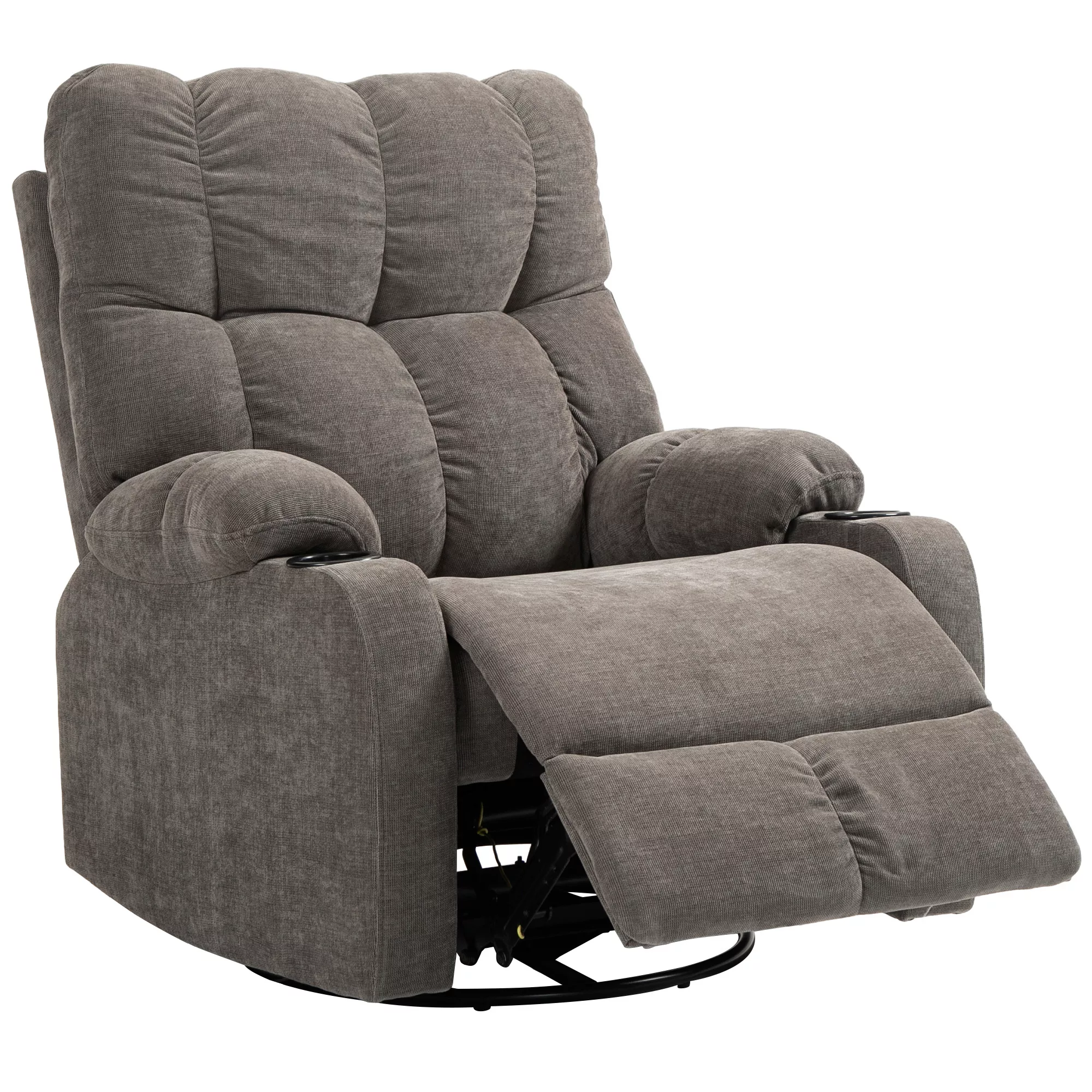 HOMCOM TV-Sessel mit Liegefunktion, 360° drehbar, 135° neigbar, mit Taschen günstig online kaufen
