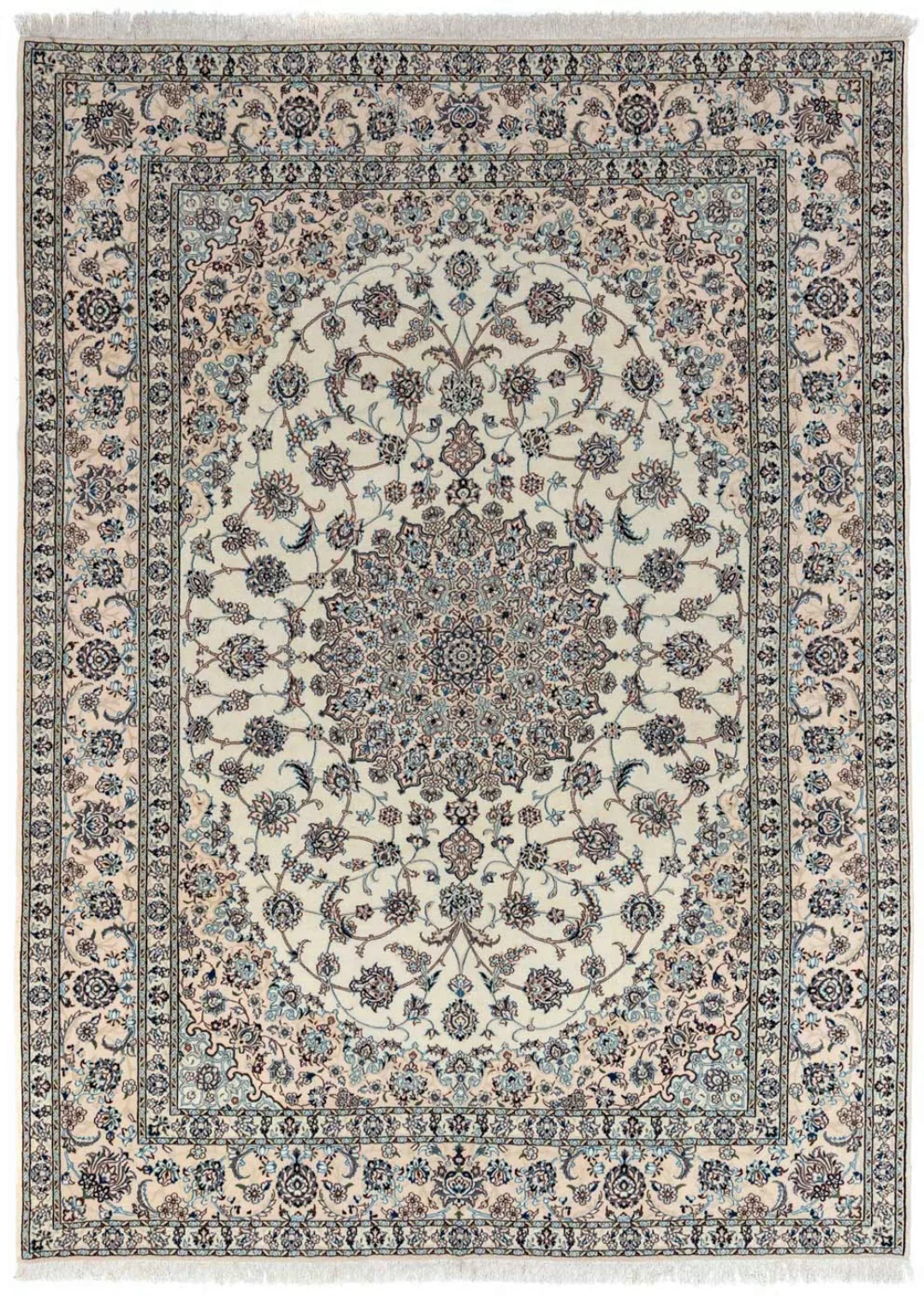 morgenland Wollteppich »Nain 9la Medaillon Beige 358 x 255 cm«, rechteckig, günstig online kaufen