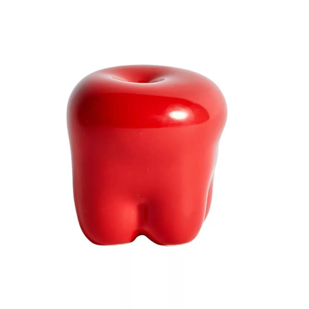 HAY - W&S Belly Button Skulptur - rot/H 6,5cm / Ø 6cm günstig online kaufen