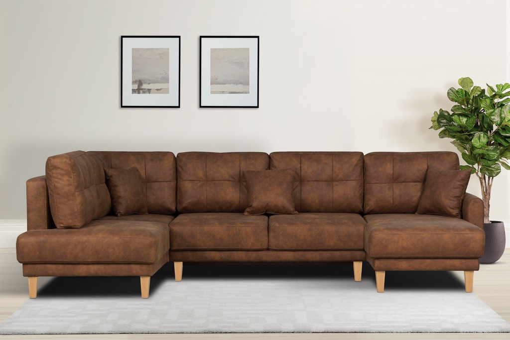 Home affaire Wohnlandschaft "TRIPLO U-Form wahlweise mit Schlaffunktion, B/ günstig online kaufen