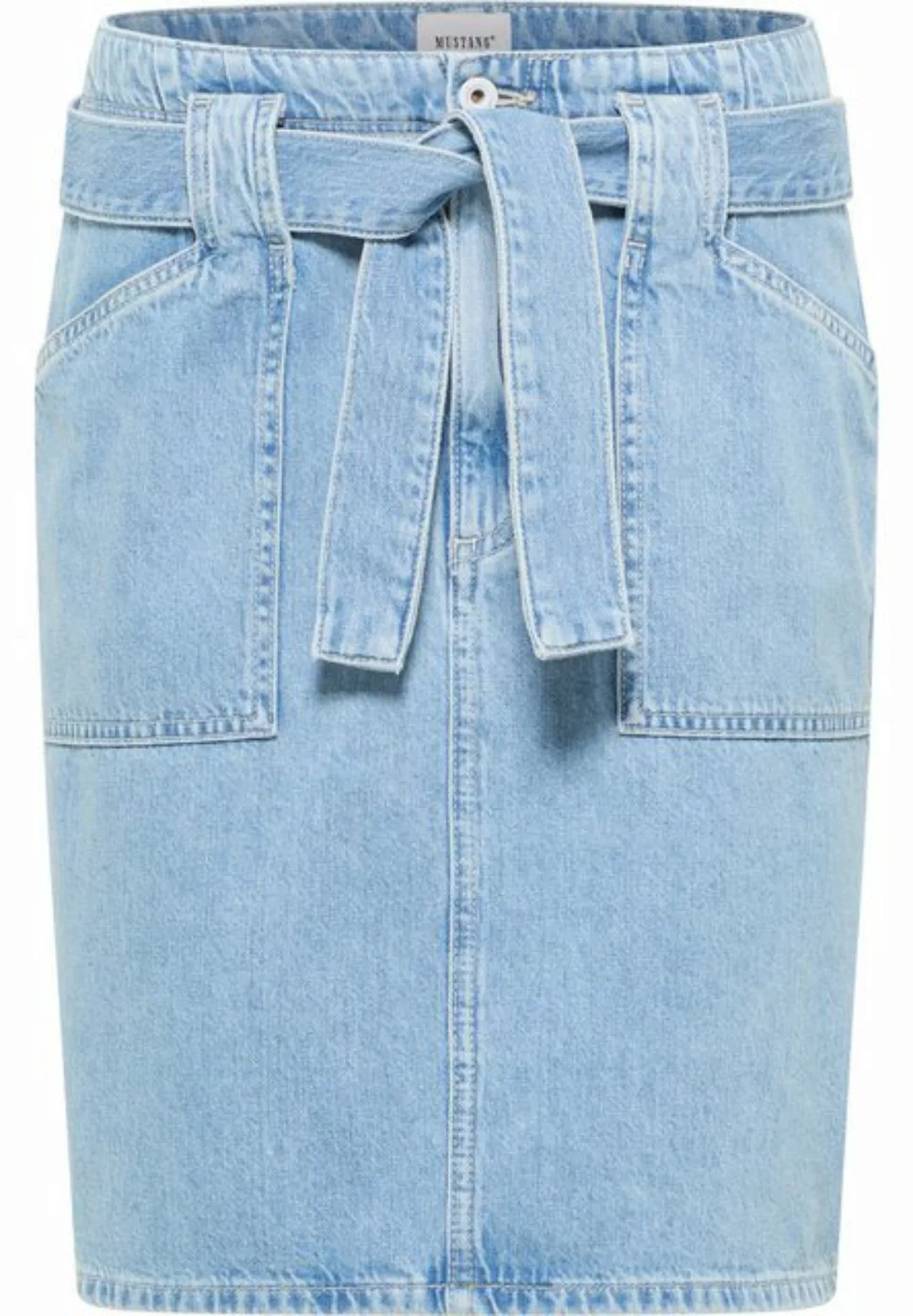 MUSTANG Jeansrock Damen Style Blossom Denim Skirt günstig online kaufen