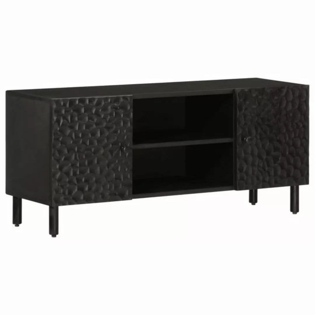 vidaXL TV-Schrank TV-Schrank Schwarz 105x33x46 cm Massivholz Mango günstig online kaufen