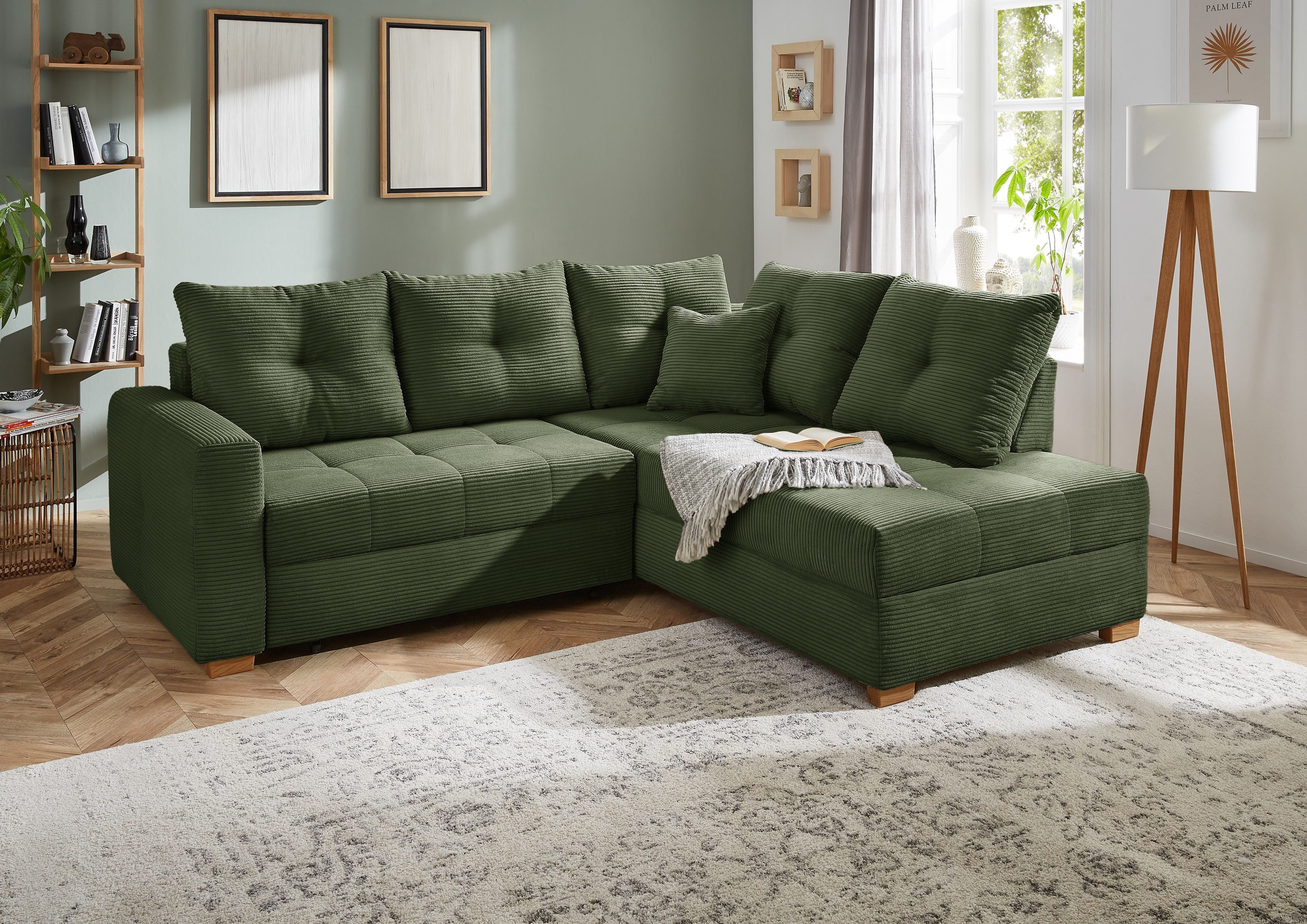 Jockenhöfer Gruppe Ecksofa "Heidelberg L-Form", inklusive Bettfunktion, Bet günstig online kaufen