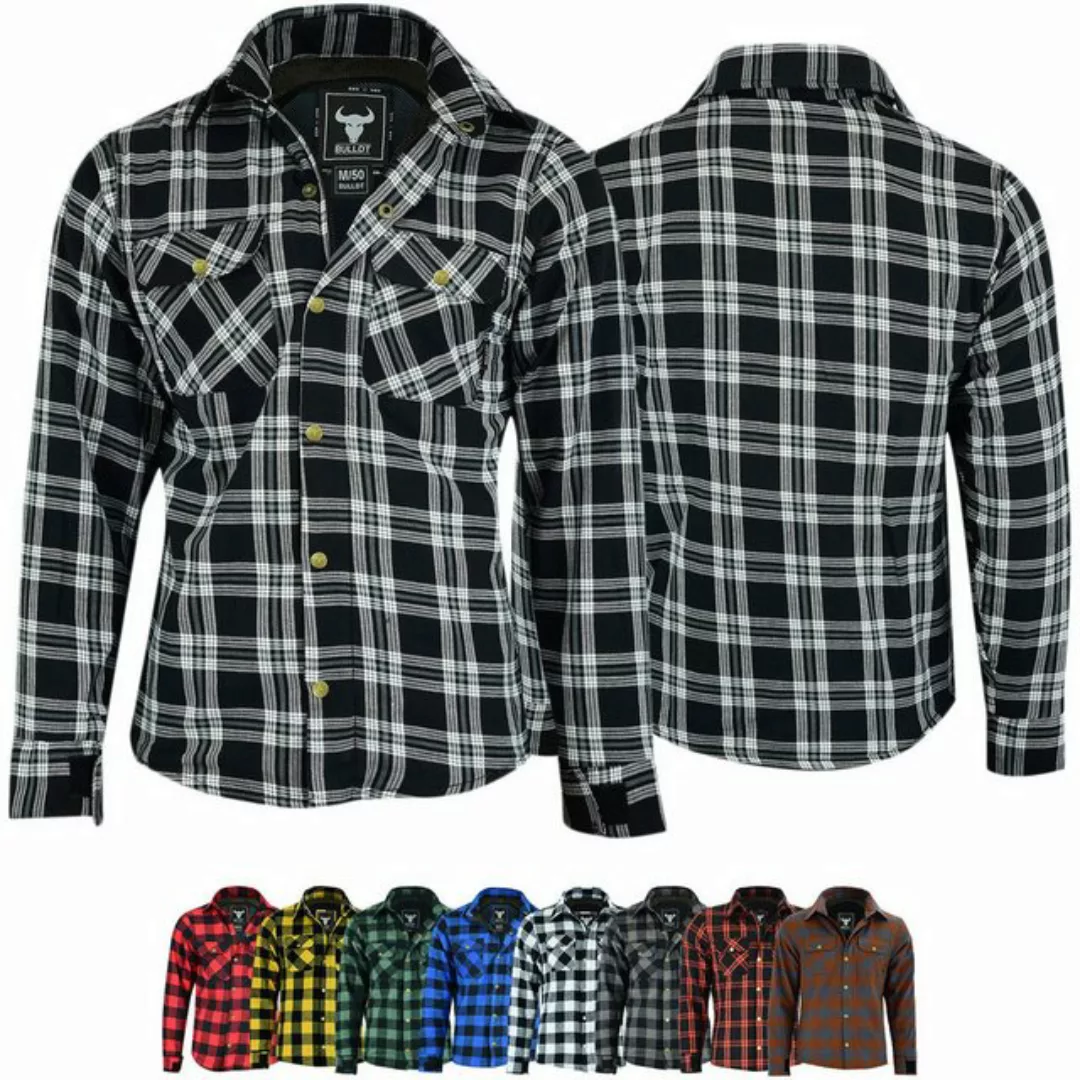 BULLDT Motorradjacke BLD1201 BULLDT Herren Motorradhemd Holzfäller-Look Hem günstig online kaufen