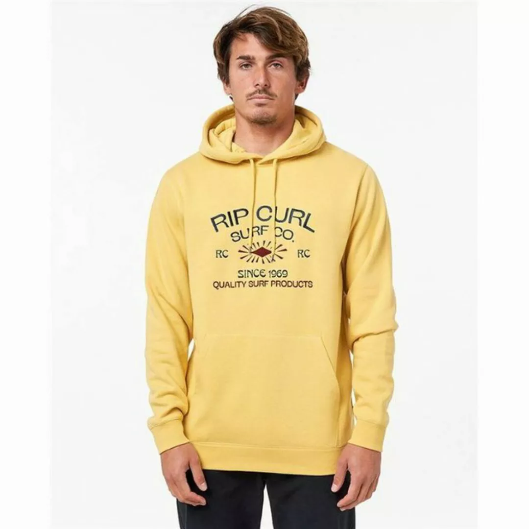 Rip Curl Sweater Herren Sweater mit Kapuze Rip Curl Radiate Gelb günstig online kaufen