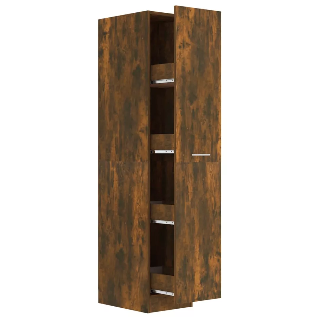 Vidaxl Apothekerschrank Räuchereiche 30x42,5x150 Cm Holzwerkstoff günstig online kaufen