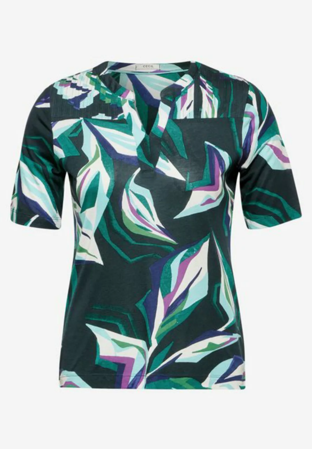 Cecil Kurzarmshirt - Damen kurzarm Shirt -  Tunika-Shirt mit Print günstig online kaufen