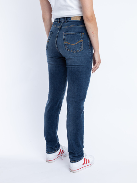 Donna - Gerade Jeans, Hoher Bund günstig online kaufen