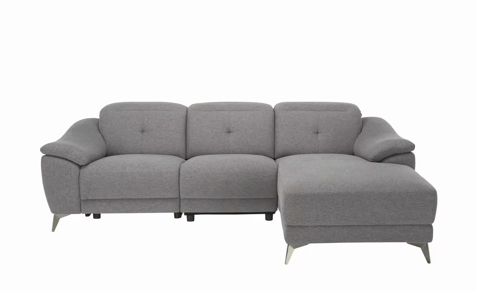 uno Ecksofa mit Relaxfunktion Eva ¦ grau ¦ Maße (cm): B: 255 H: 78 T: 171.0 günstig online kaufen