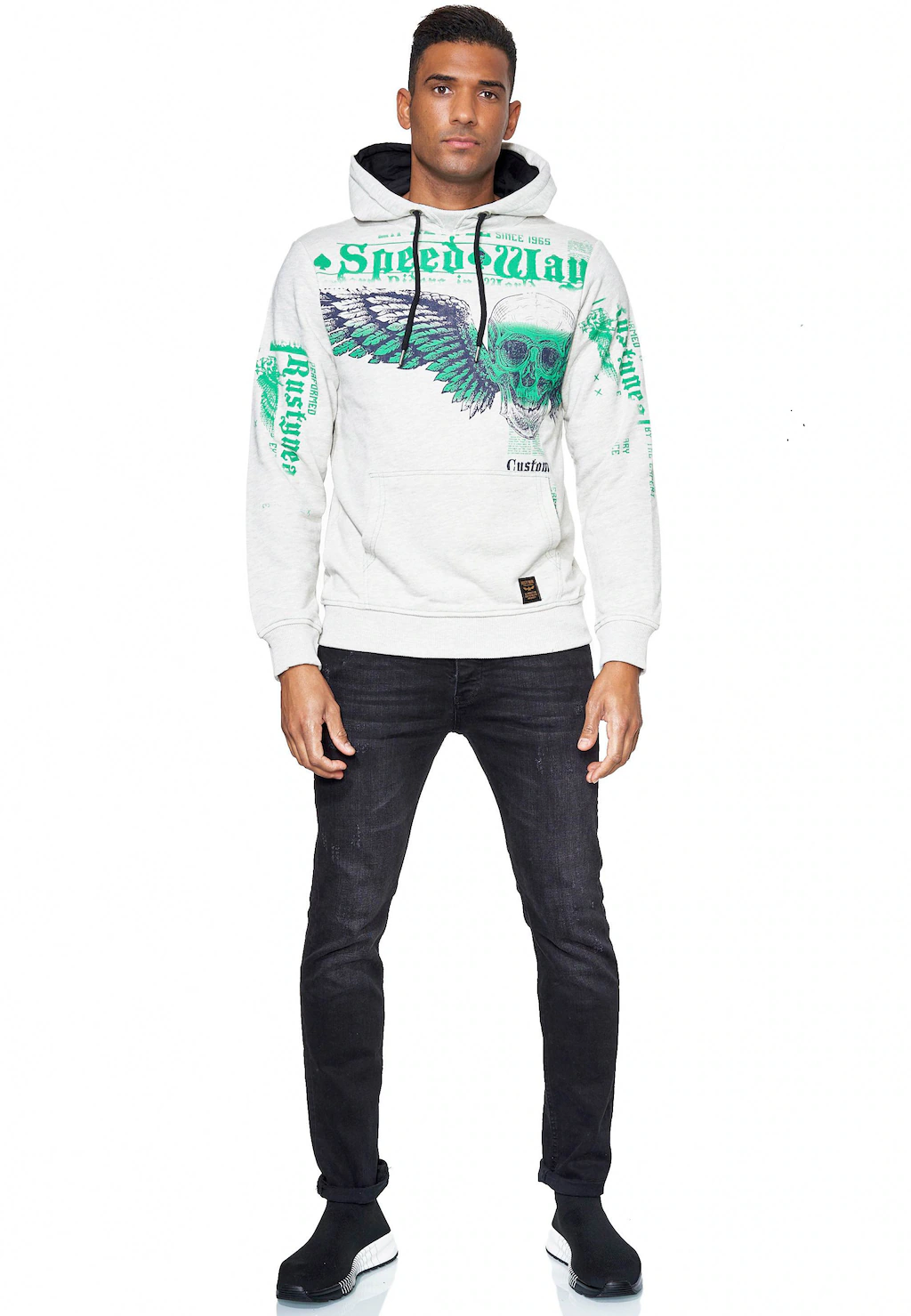 Rusty Neal Kapuzensweatshirt "Rusty Neal Sweater", mit trendigen Prints günstig online kaufen