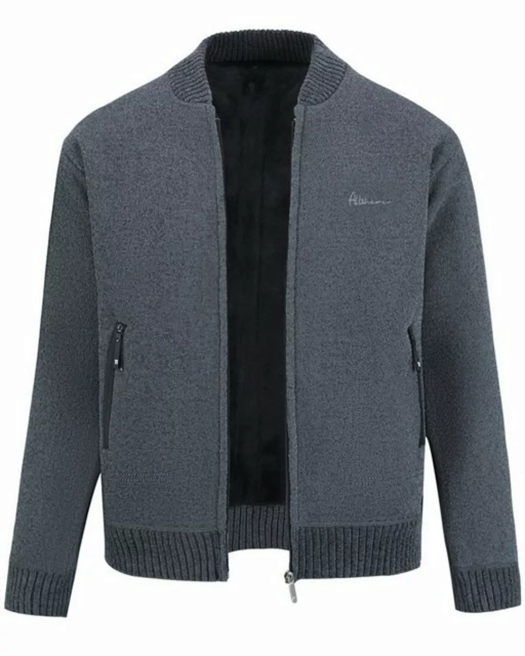 Allthemen Strickjacke Herren Strickjacke mit Stehkragen Cardigan Männer Pul günstig online kaufen