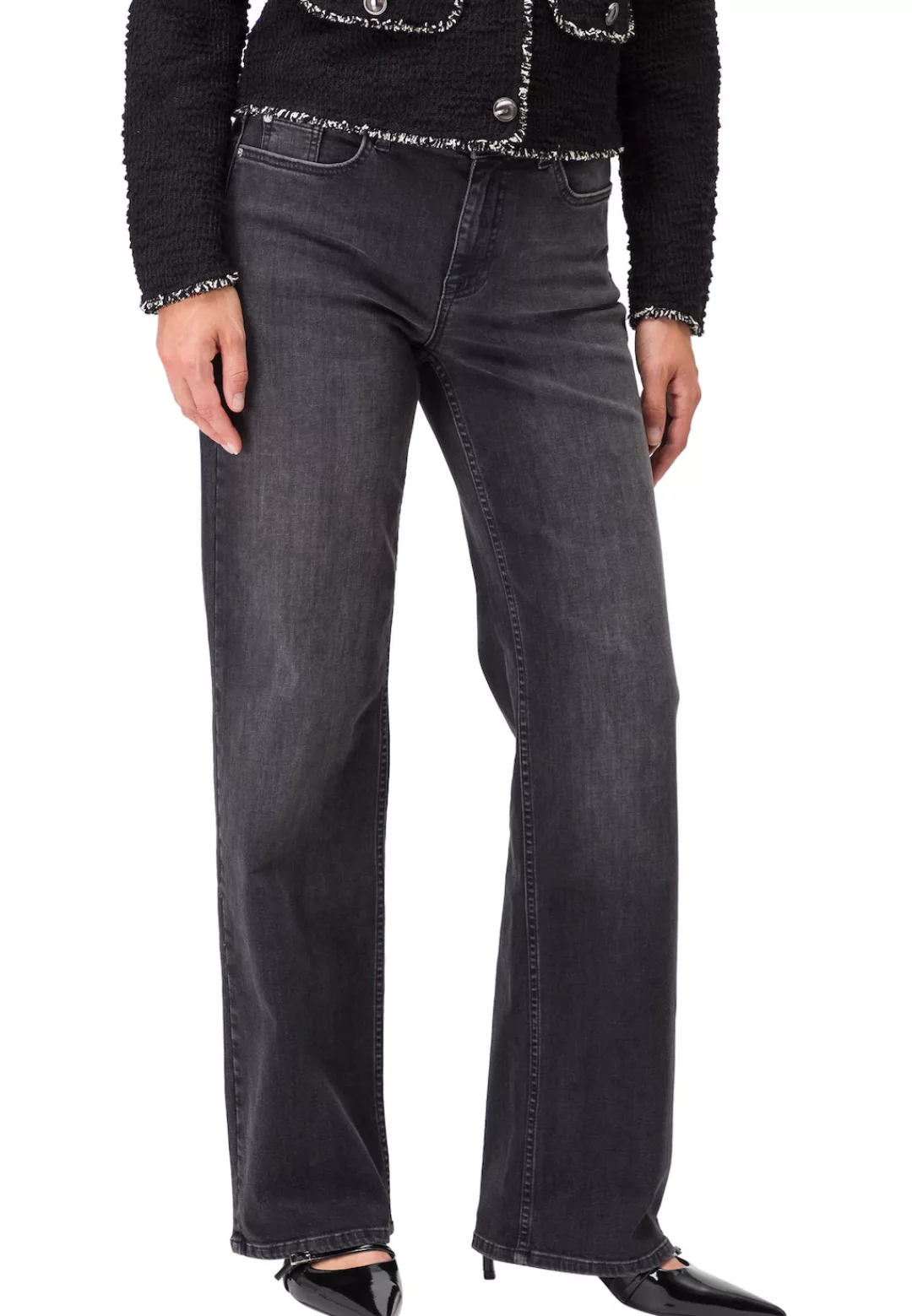 Zero Slim-fit-Jeans "zero Jeans Wide Leg Style WITNEY 32 Inch" günstig online kaufen