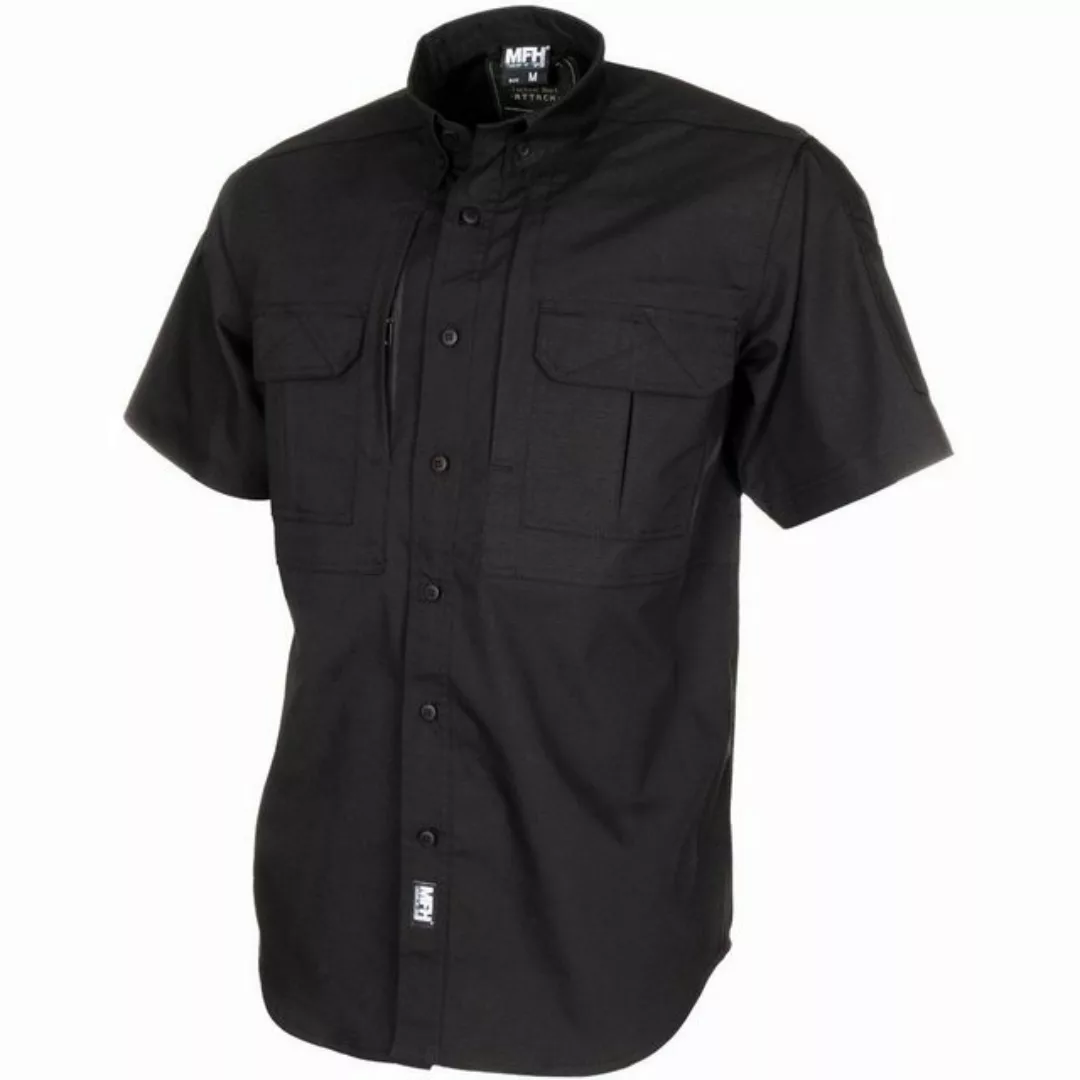 MFH Outdoorhemd Hemd Outdoor, kurzarm, schwarz, Teflon, Rip Stop XXL günstig online kaufen