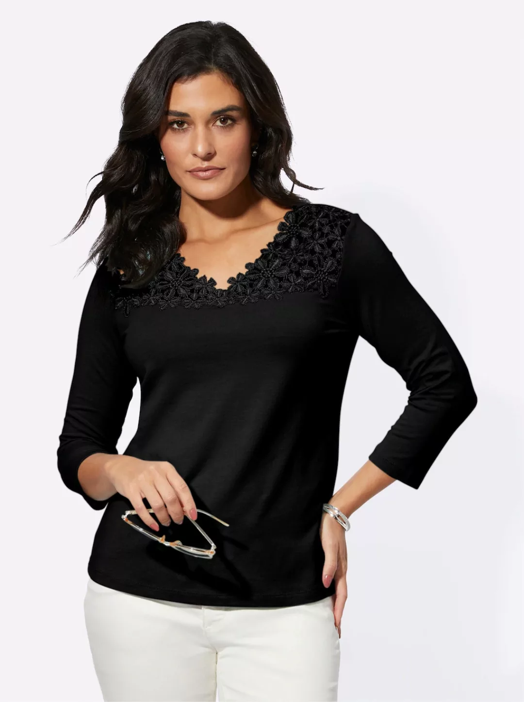 creation L 3/4-Arm-Shirt "Modal-Mix-Shirt", (1 tlg.) günstig online kaufen