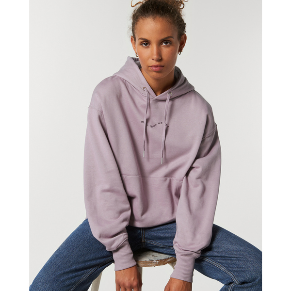 Damen Oversized Pullover/hoodie Aus Bio-baumwolle Mtws - Flieder günstig online kaufen