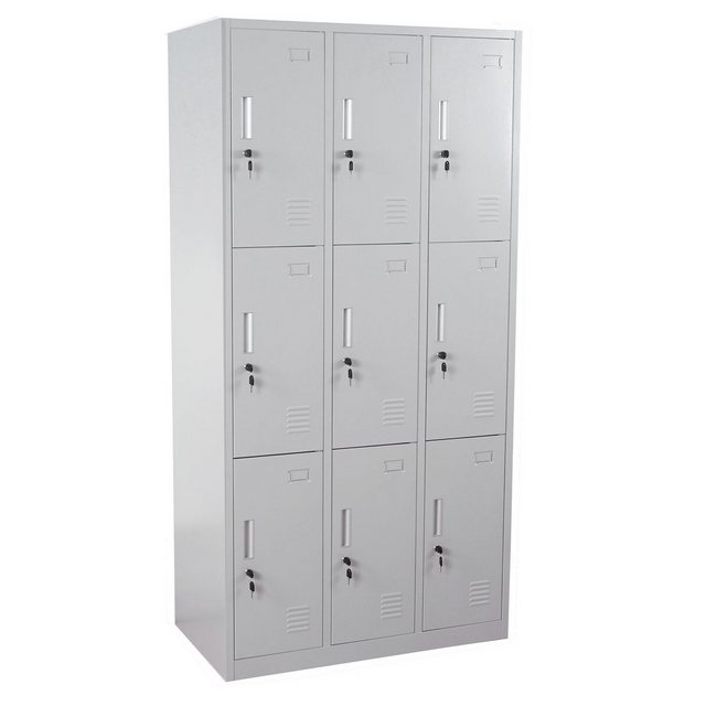 MCW Mehrzweckschrank Preston T829-9 Metallschrank, Drehriegelschloss inkl. günstig online kaufen