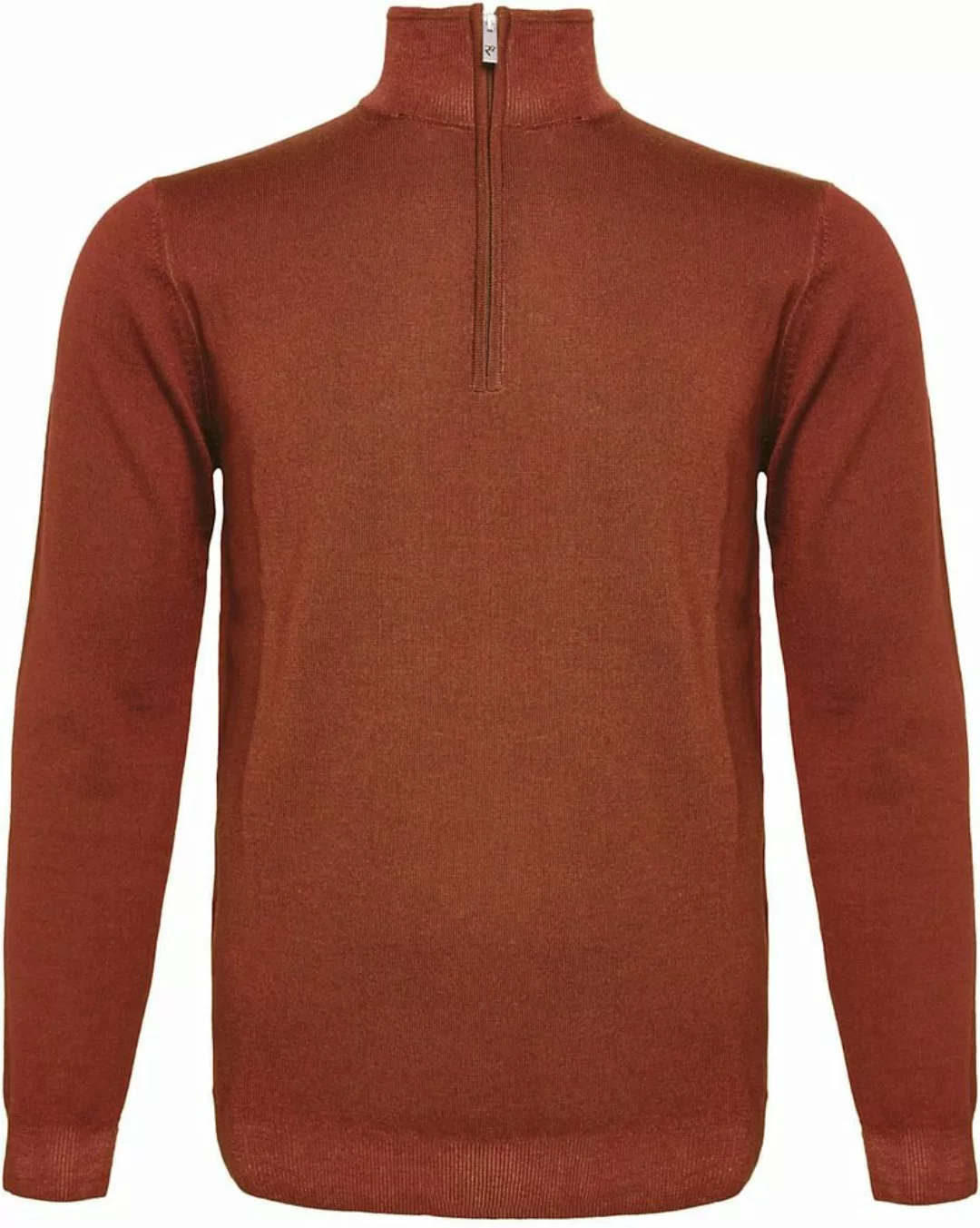 R2 Half Zip Pullover Merino Wolle Brique - Größe L günstig online kaufen