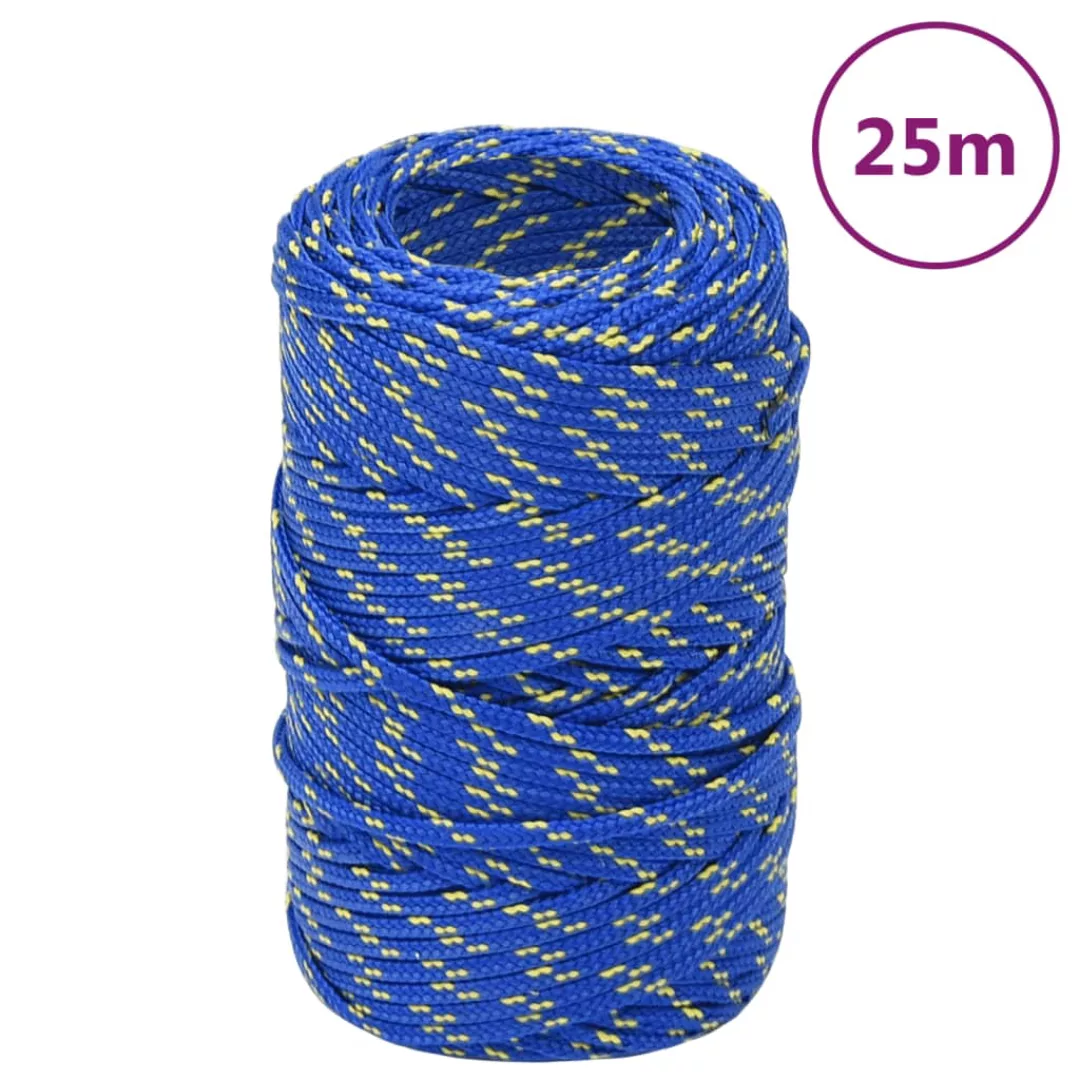 vidaXL Bootsseil Blau 2 mm 25 günstig online kaufen