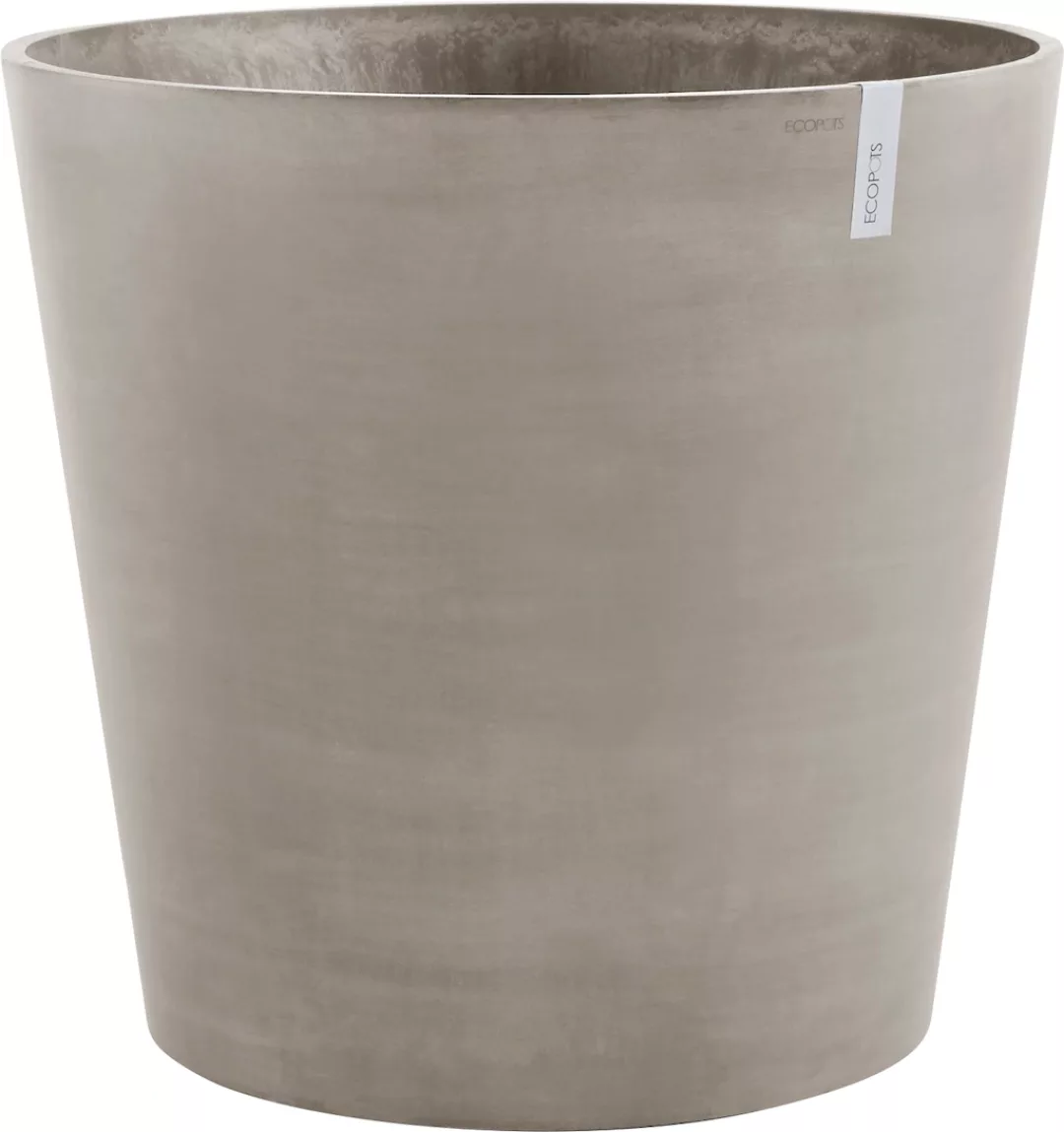 Ecopots Pflanztopf Amsterdam Rollen Taupe 60 cm x 56 cm günstig online kaufen