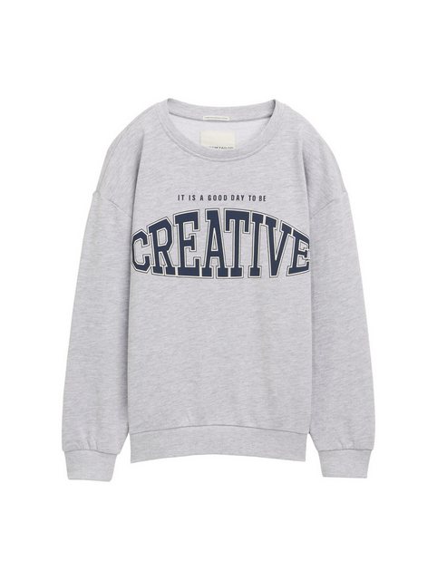 TOM TAILOR Sweatshirt Oversize Sweatshirt mit Print günstig online kaufen