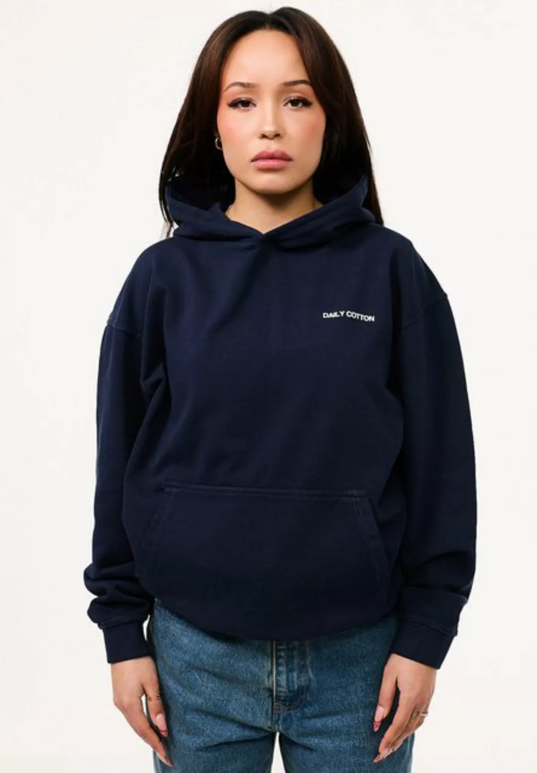 DAILY COTTON Hoodie DCROEDT Damen Heavy Oversize Hoodie Kapuzenpullover Swe günstig online kaufen