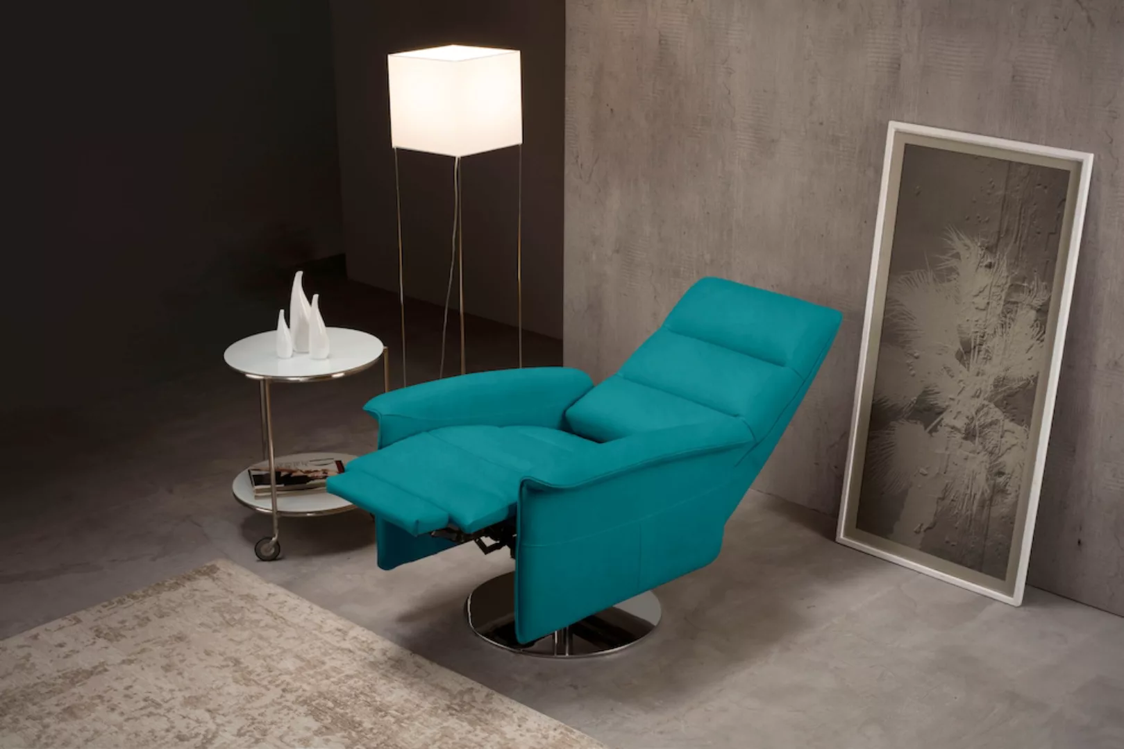 Egoitaliano Sessel "Kelly", drehbar, manuelle Relaxfunktion mit Push-Back-M günstig online kaufen