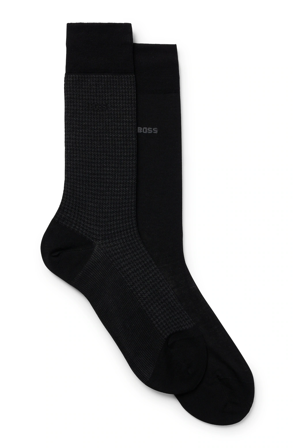 BOSS Socken "2P Houndstooth MC", (Packung, 2 Paar, 2er Pack), mit eingestic günstig online kaufen