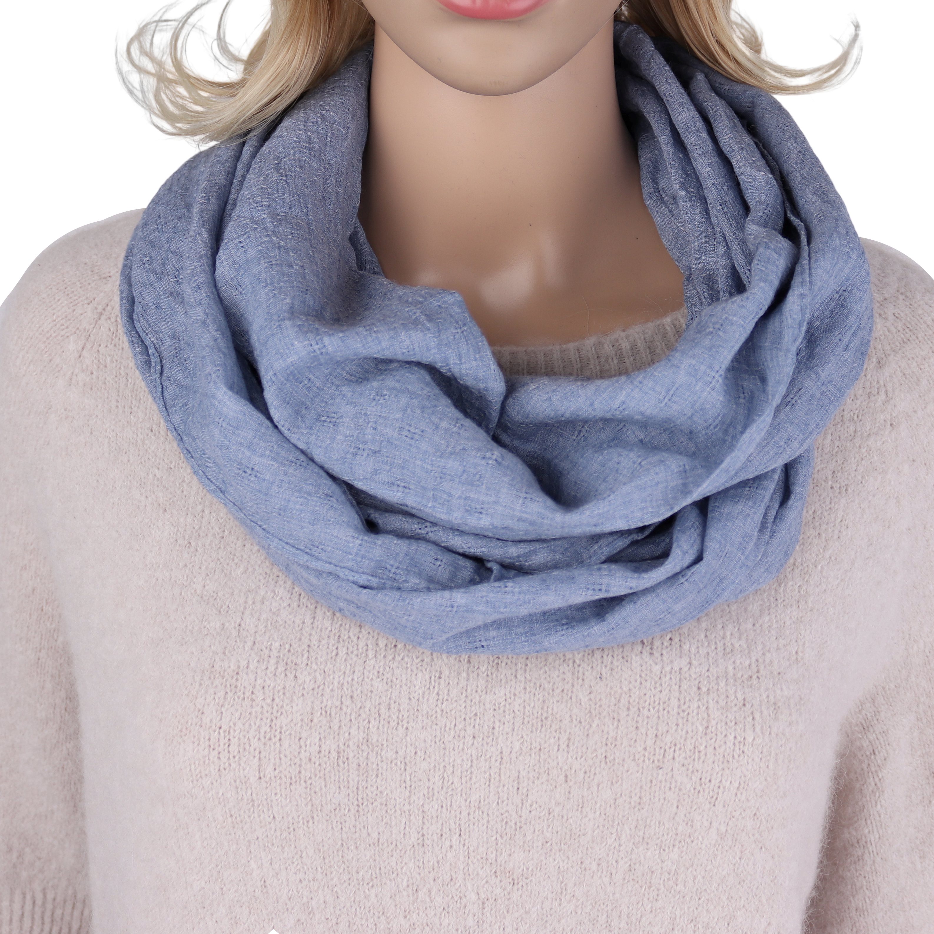 MIRROSI Loop Damen Schal Unifarbe mit günstig online kaufen