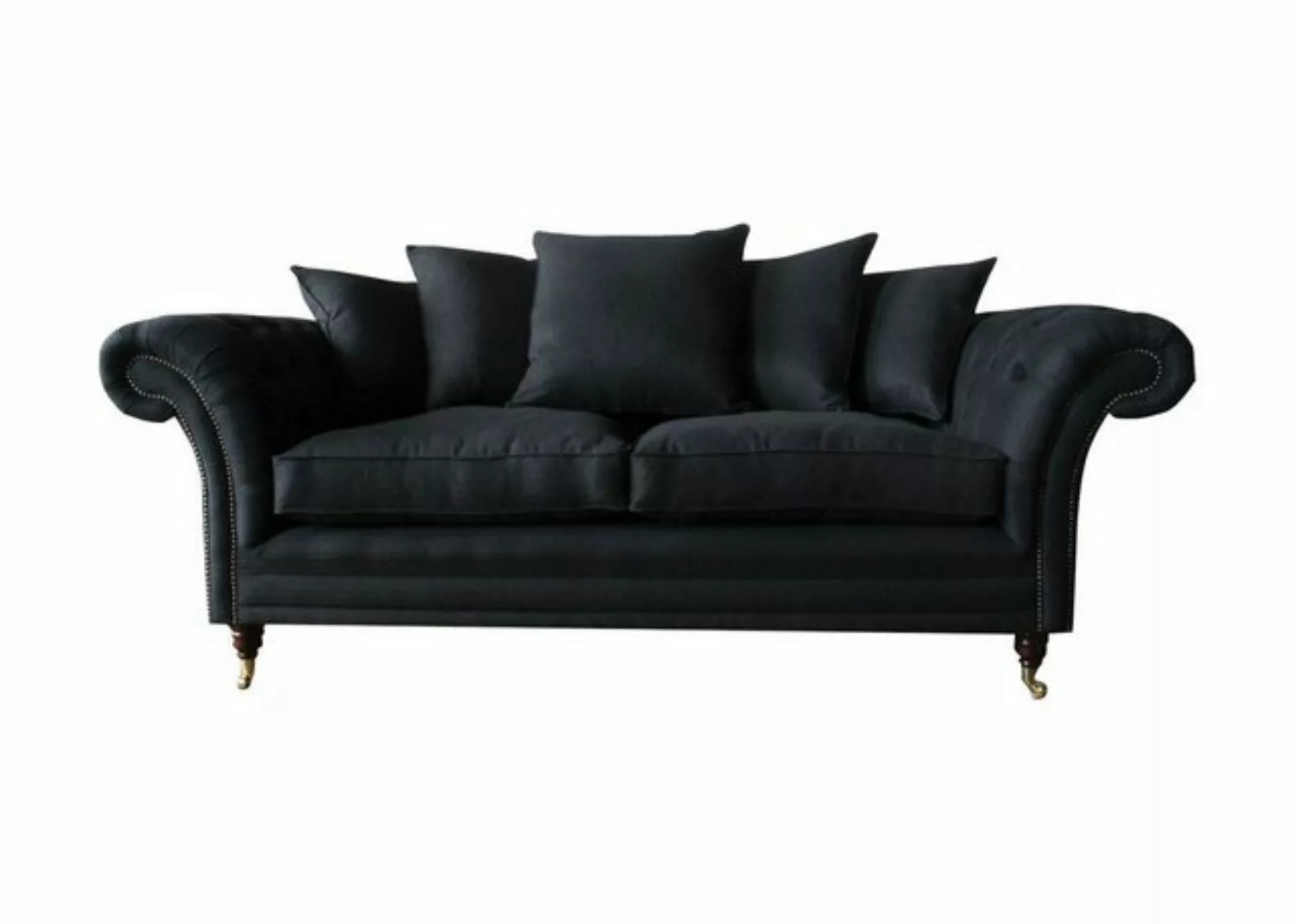 Xlmoebel Chesterfield-Sofa 3-Sitzer Sofa Klassisch Design Polster Leder Mod günstig online kaufen