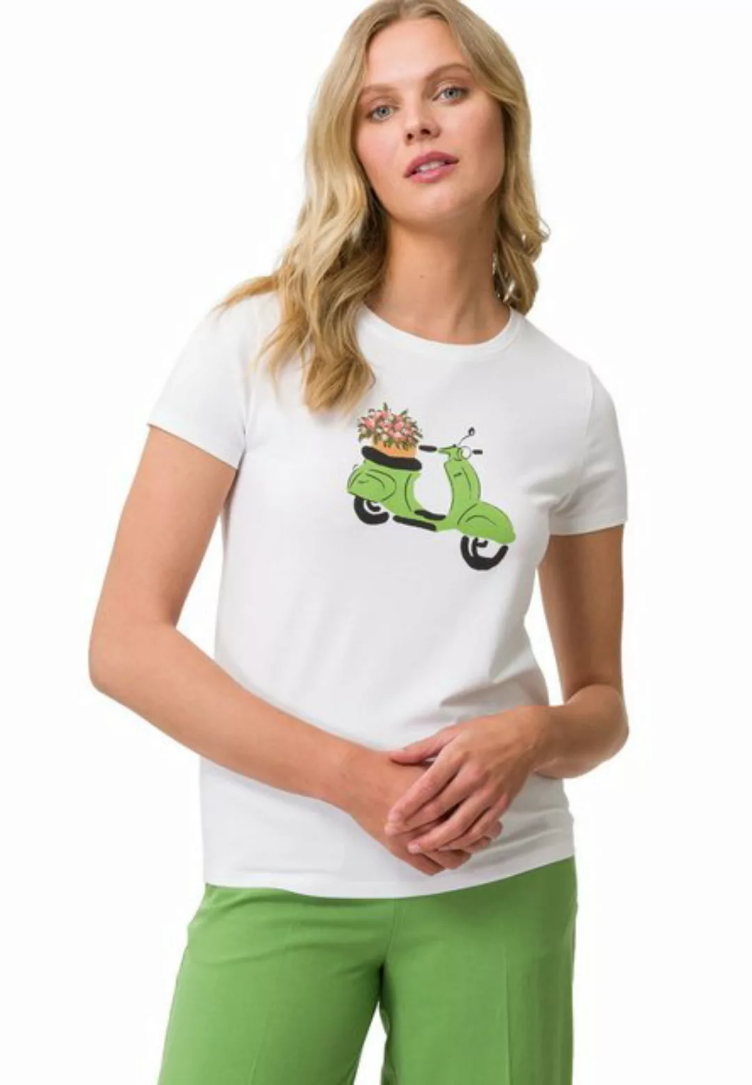 Zero T-Shirt kurzarm mit Print (1-tlg) Plain/ohne Details günstig online kaufen