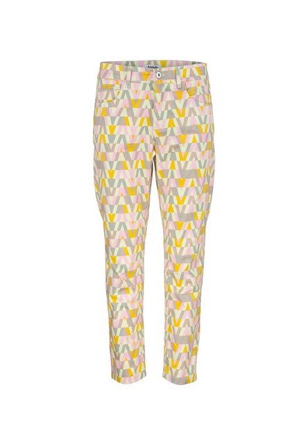 ANGELS 7/8-Hose Hose Ornella mit Retro-Print mit Label-Applikationen günstig online kaufen