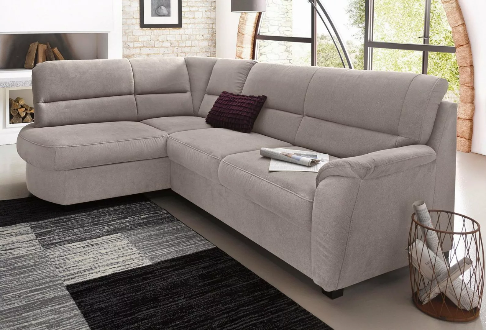 sit&more Ecksofa Pandora L-Form, wahlweise mit Bettfunktion und Bettkasten günstig online kaufen