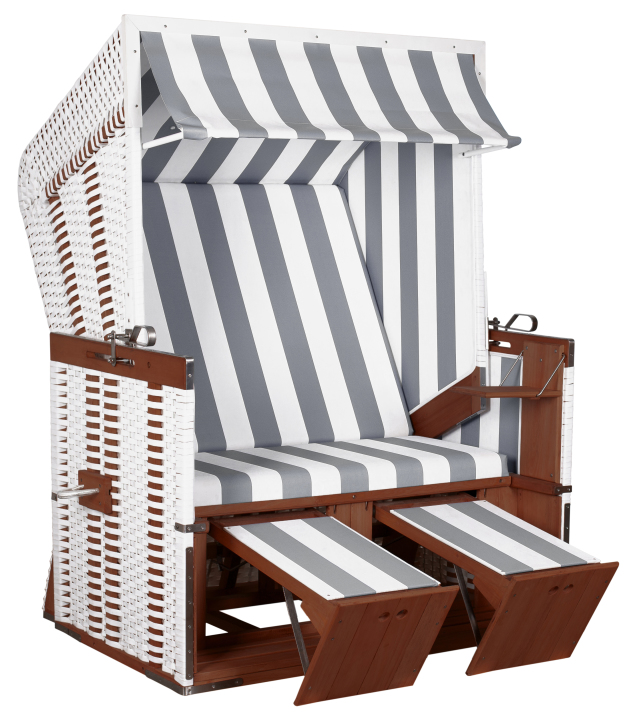 Strandkorb Profi Nordsee Sylt PVC white Des. 989 günstig online kaufen