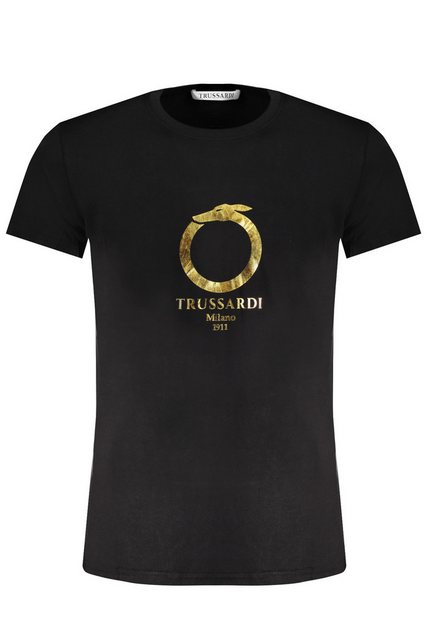 Trussardi T-Shirt Elegantes schwarzes Herren T-Shirt, Kurzarm mit günstig online kaufen