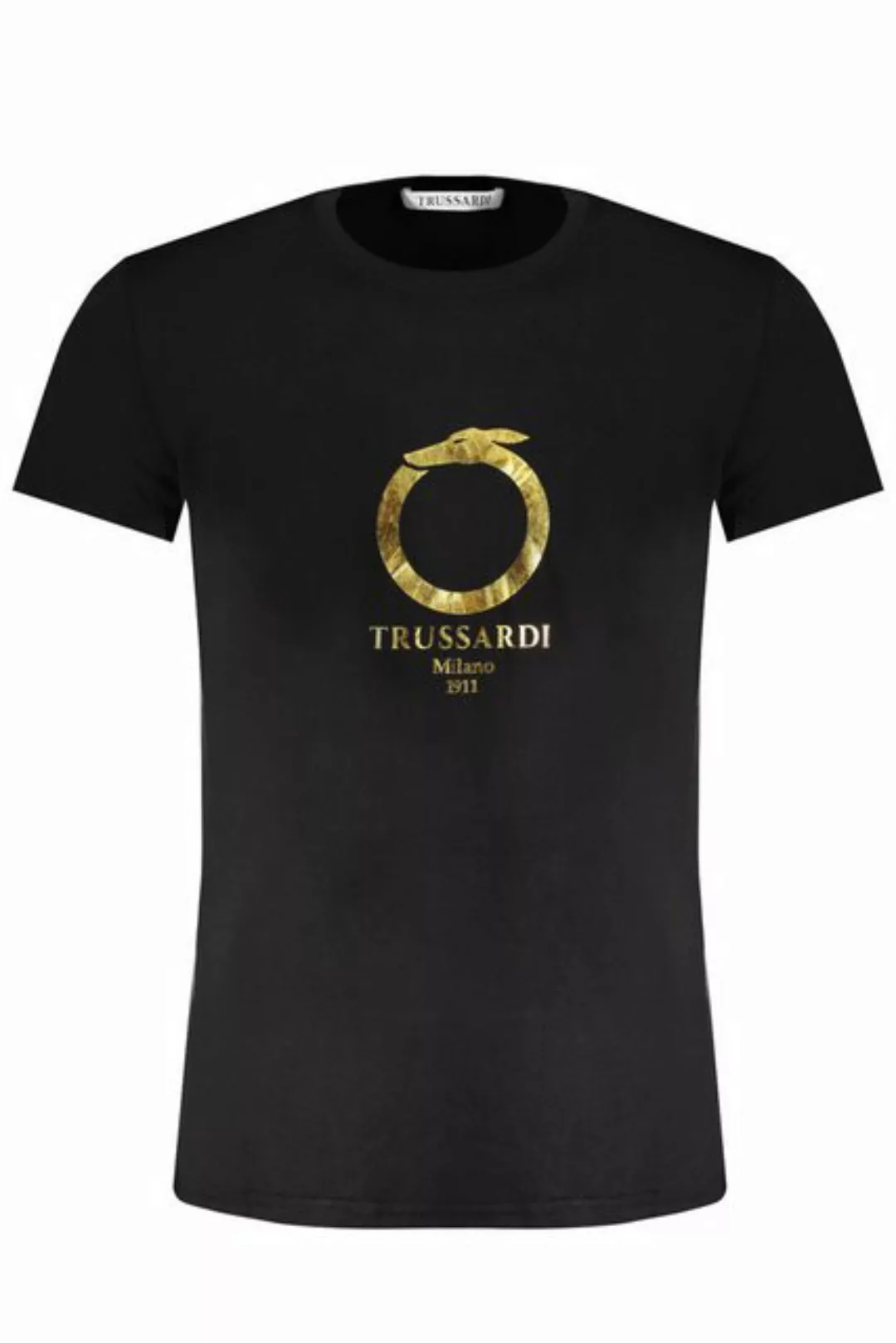 Trussardi T-Shirt Elegantes schwarzes Herren T-Shirt, Kurzarm mit günstig online kaufen