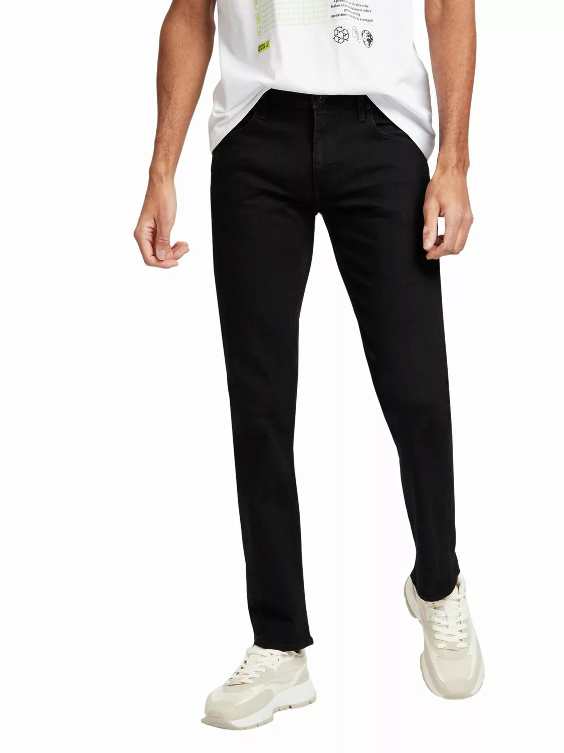 Cross Jeans Herren Jeans DAMIEN - Slim Fit - Schwarz - Black Black günstig online kaufen