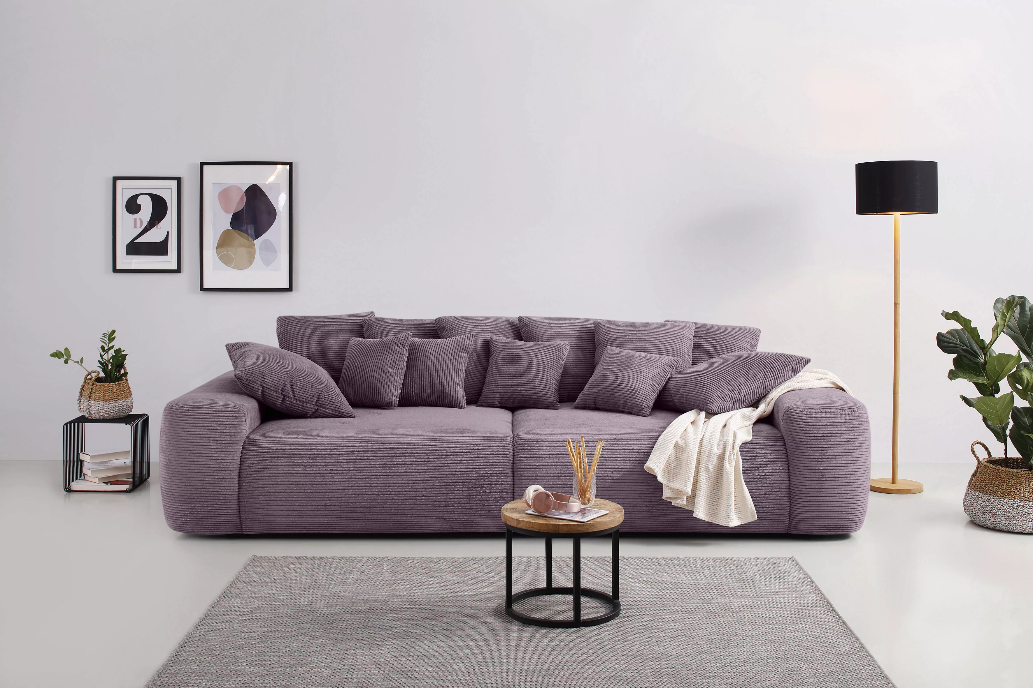 Home affaire Big-Sofa "Sundance, B/T 302/137 cm", Dauerschläfer mit Hygiene günstig online kaufen