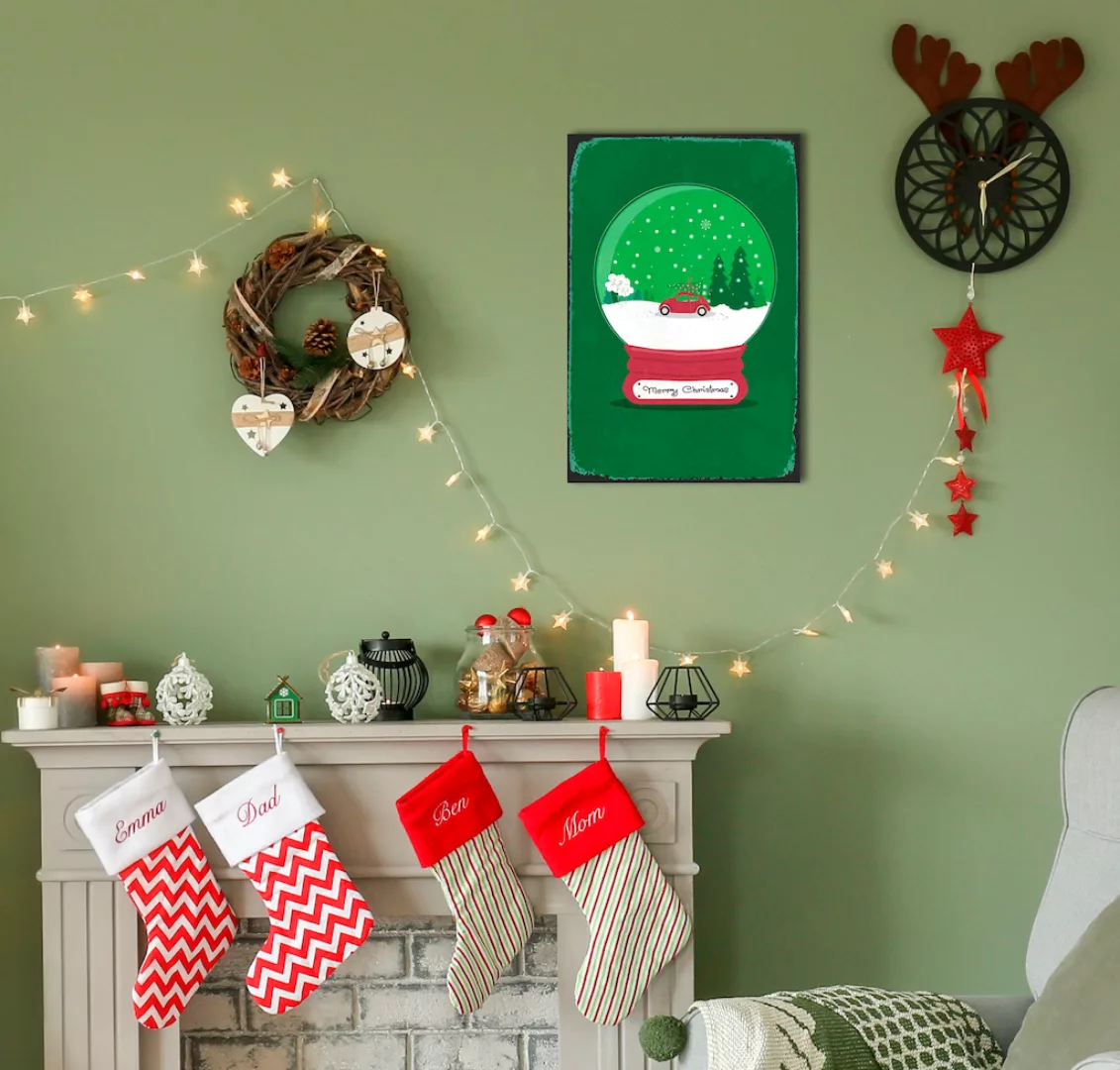 queence Metallbild "Snowy Christmas", (1 St.) günstig online kaufen