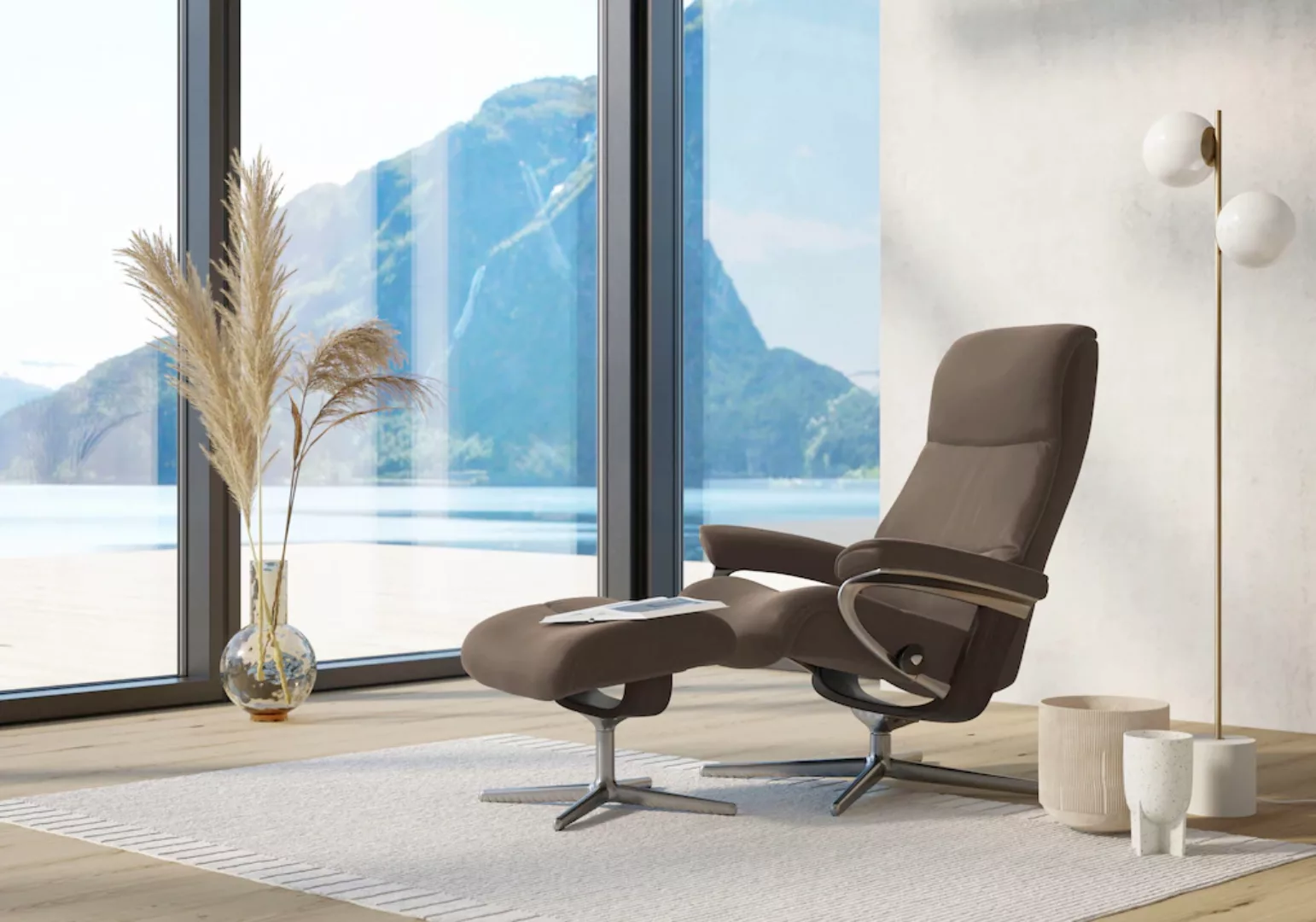 Stressless Relaxsessel "View", (Set, Relaxsessel mit Hocker), mit Hocker, m günstig online kaufen