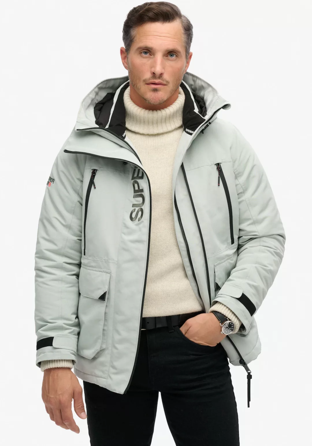 Superdry Outdoorjacke "HOOD ULTIMATE EMB WINDBREAKER", mit Kapuze günstig online kaufen