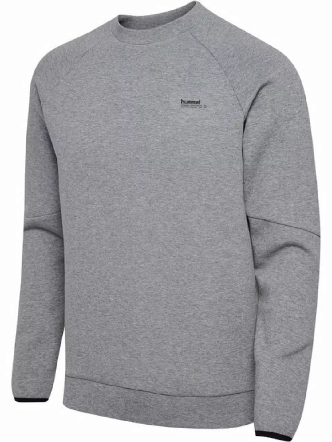 hummel Sweater hmlTECH FLEECE REGULAR CREW GREY MELANGE günstig online kaufen